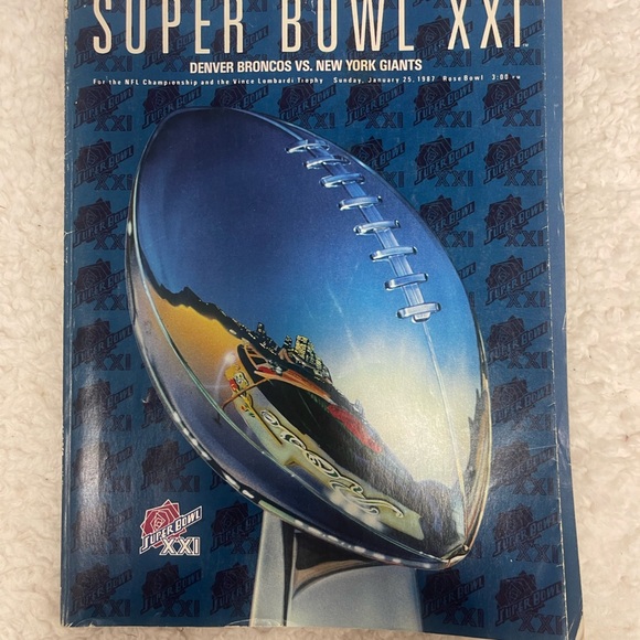 1987 NFL Super Bowl XXI Official Game Program New York Giants VS Denver Broncos - Picture 4 of 7